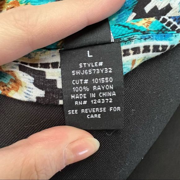 Love Tease Fringe Boho Retro Kimono Cardigan size large - Picture 10 of 10